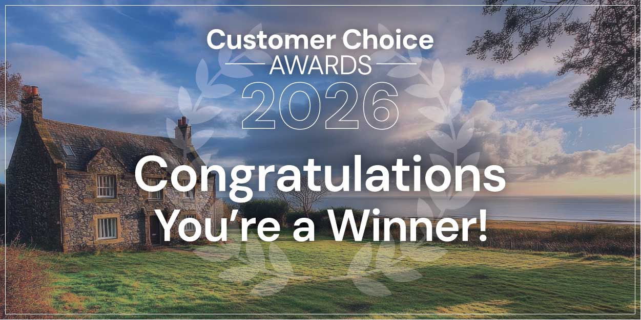 Cottages.com coveted 2026 Customers' Choice Award.