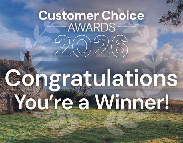 Cottages.com coveted 2026 Customers' Choice Award.
